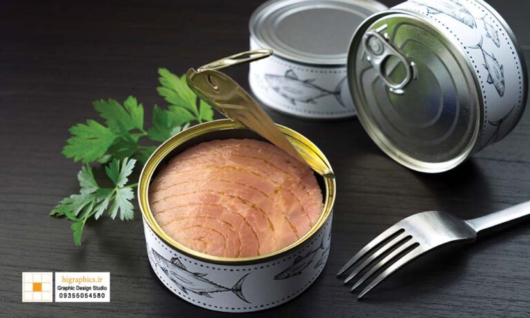 طراحی بسته بندی تن ماهی ارزان